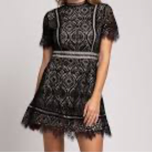 Bb dekota lace mini dress size S cocktail party - Picture 5 of 13